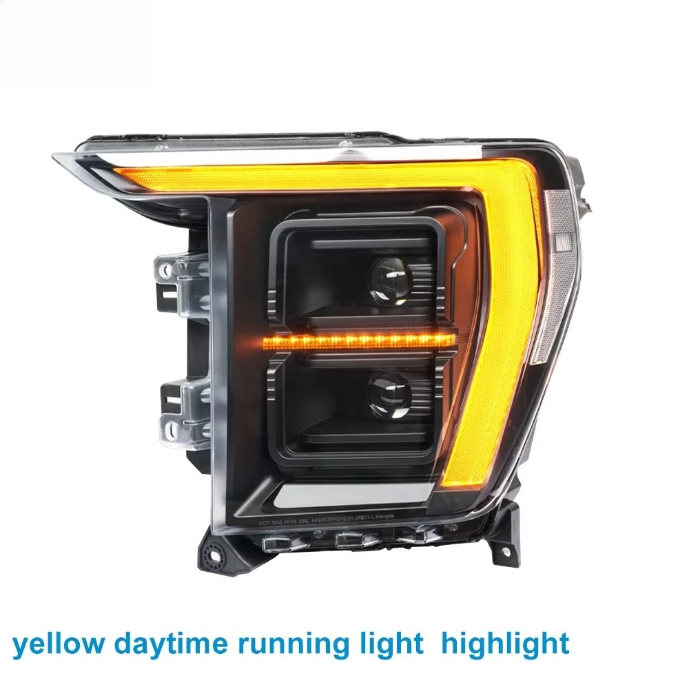 New 21-23 for Ranger Raptor F150 LED Headlight Assembly 12V 6000K IP68 Protection 70W 6000-8000LM One-year Warranty